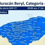 Emiten alerta Azul en Yucatán por la presencia del Huracán Beryl ¿Qué hacer?